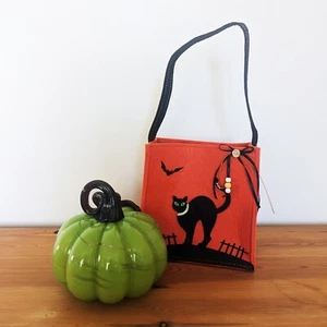 TK Maxx Halloween Cat Trick or Treat Candy Bag - Picture 1 of 5