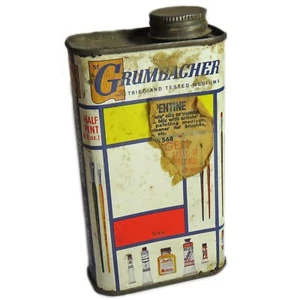 Tesoros trastroídos de SoniaMcD - lata mediana vintage de artistas de Grumbacher - Imagen 1 de 11