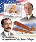 Wright Brothers Flugzeuge Luftfahrt postfrisch Briefmarken 2023 Niger S/S