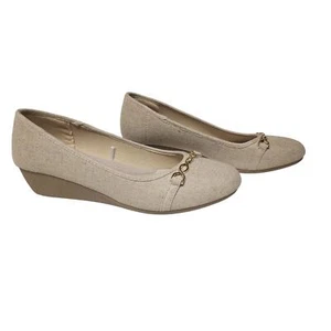 CL By Laundry Metallic Gold Wedge Shoes 10M - Picture 1 of 7