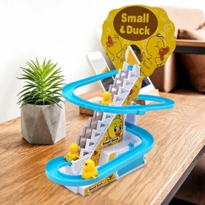 Climbing Stairs Track Toy Electric Duck DIY Rail Racing Track Roller Coaster Toy - Picture 1 of 13