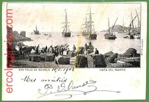 ah1762 - SPAIN - VINTAGE POSTCARD   Postal Antigua - Sant Feliu de Guíxols -1902 - Picture 1 of 1