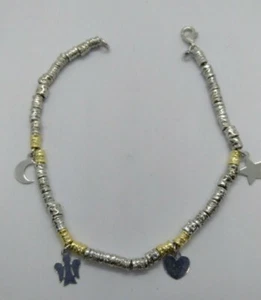 Bracciale argento donna DODO STYLE CHARMS CUORE ANGELO STELLA RODIATO CM 18 - Imagen 1 de 4