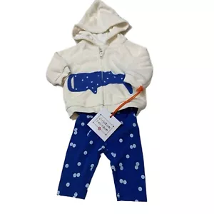 NWT Christian Robinson Whale Hoodie Pants Set Newborn - Picture 1 of 3