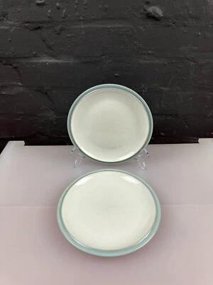 2 x Denby Jetty Blue and White Tea / Side Plates 18.5 cm Wide 2 Sets Available - Image 1 of 4