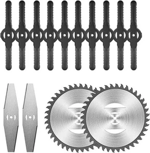 Metal/Plastic Cutter Blades for Electric Cordless Grass Trimmer Strimmer Tool - Picture 1 of 24