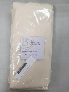 BALLARD DESIGNS ESSENTIAL TABLECLOTH TWILL 84in OFF WHITE - Picture 1 of 4
