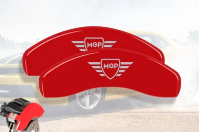 Крышки тормозных суппортов дисковые с красной гравировкой передние для Volkswagen Jetta 2011-2012 годов выпуска MGP - Изображение 1 из 4