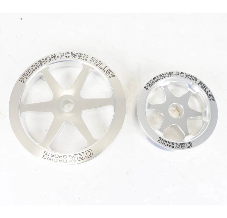 Kit de polea UnderDrive eléctrica de precisión plateada para Honda Civic 1992-1995 Foto 1 de 4