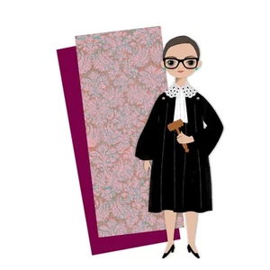 Tarjeta de muñeca de papel disponible Ruth de tipo inusual, nueva en paquete - Imagen 1 de 3
