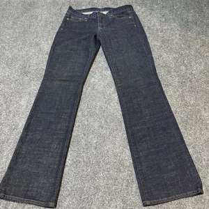J Crew Jeans Womens 27 S Blue Denim Cotton Blend Low Rise Bootcut Made USA - Picture 1 of 13