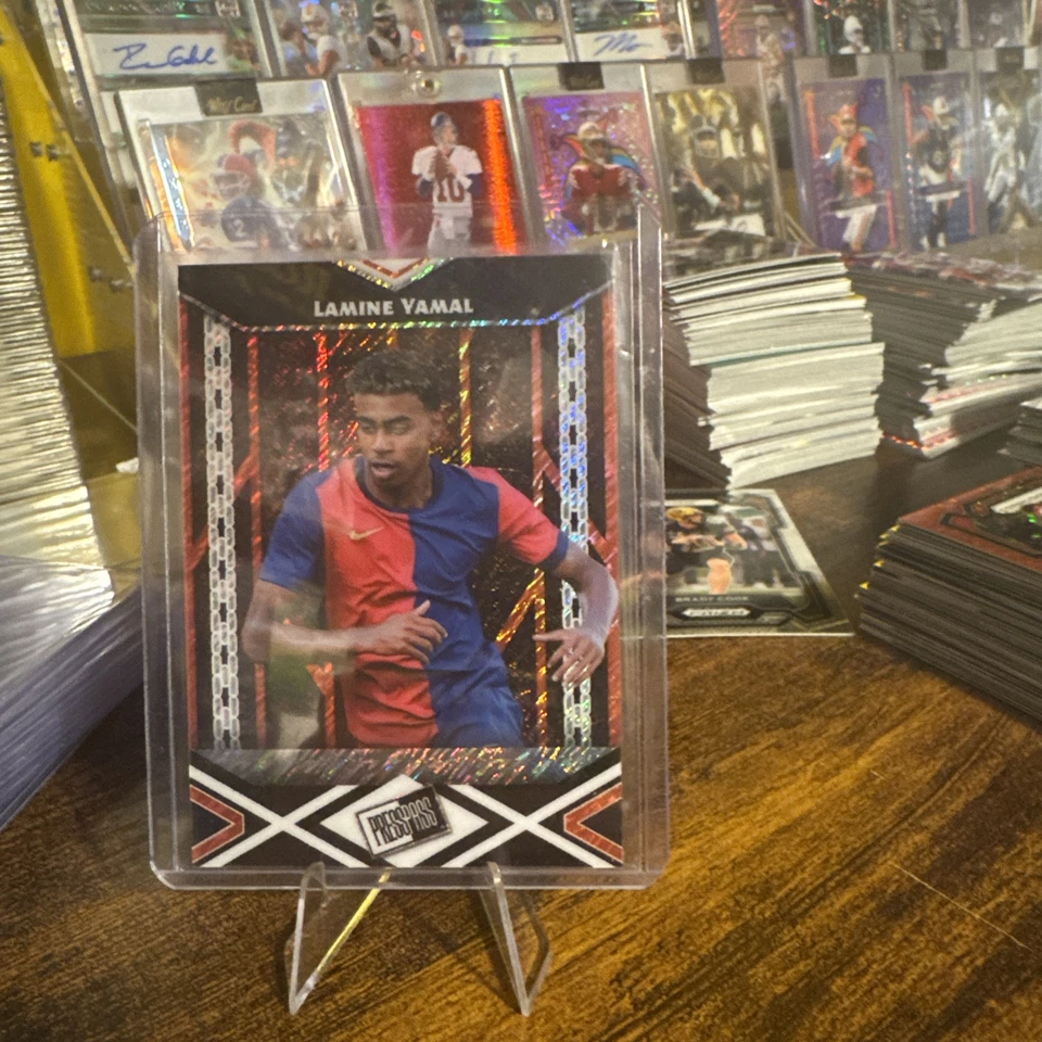 Press Pass Lamine Yamal rojo brillo 207/299 promoción Foto 1 de 2