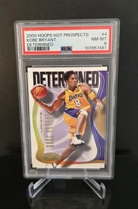 PSA 8 🔥 KOBE BRYANT 2000-01 NBA Hoops Hot Prospects Determined Insert #4D HOF - Bild 1 von 2