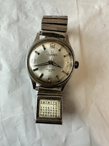 Vintage Helbros Invincible Mens Wind Up Watch Working - Picture 1 of 9