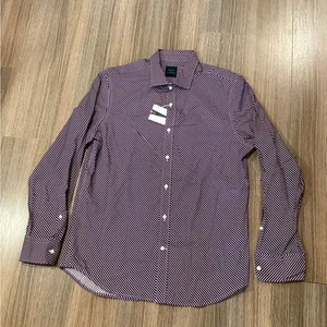 Kent & Curwen Men's Classic Striped Shirt – Size M – Red & White - Picture 1 of 5