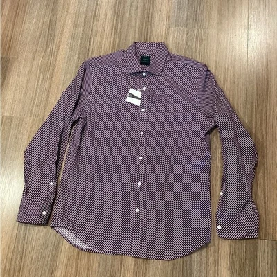 Kent & Curwen Men's Classic Striped Shirt – Size M – Red & White - Image 1 of 4