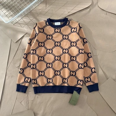 2025 Otoño/Invierno Jacquard Manga Larga Cuello Redondo Suéter Foto 1 de 4