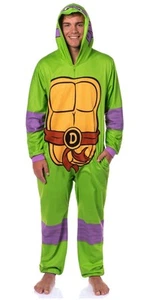 Teenage Mutant Ninja Turtles Mens' Union Suit Costume Sleep Pajama - Picture 1 of 13
