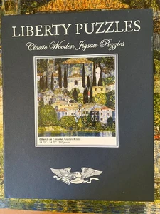 Liberty Classic Wooden Jigsaw Puzzle, CHURCH IN CASSONE, Gustav Klimt, MINT - Picture 1 of 4