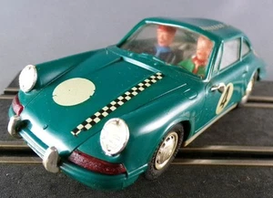 Carrera Universal 40421 - Porsche 911 Vert/Bleu N°4 Eclairage sans Boite 1/32 - Picture 1 of 7