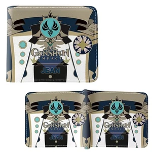 New Jean Gunnhildr Outfit GENSHIN IMPACT BiFold Wallet Credit Card Billfold - Picture 1 of 2