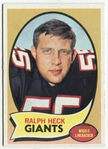 1970 Topps #127 Ralph Heck New York Giants - Imagen 1 de 2
