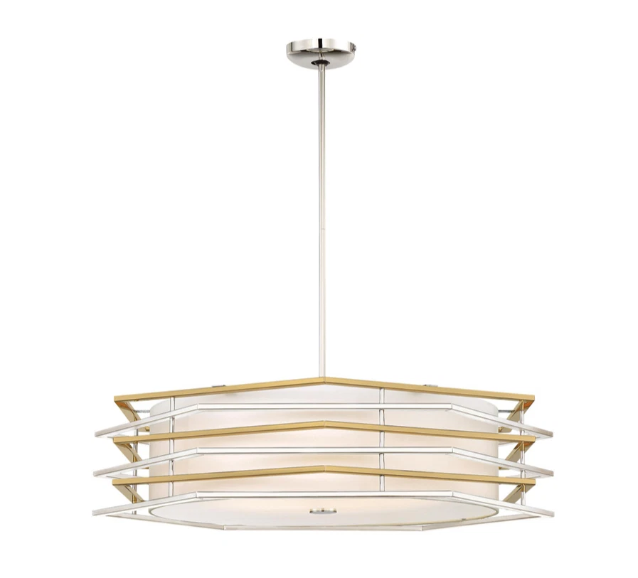 George Kovacs P1073-657-L 级别吊坠 1 灯 LED 70 瓦抛光镍 Q67 — 第 1/4 张图片