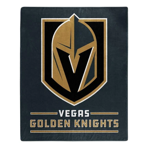 Vegas Golden Knights 50x60 Raschel Interference Design Blanket [NEW] Throw Plush Cover