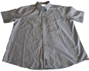 Rip Curl Button Up Blue Standard Fit Casual Short Sleeve Shirt Mens XL - Picture 1 of 9