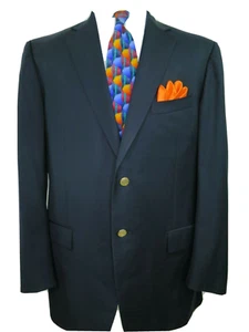 Recent Ermenegildo Zegna Trofeo Gold Button Italian Blazer Jacket Sport Coat 44R - Picture 1 of 12