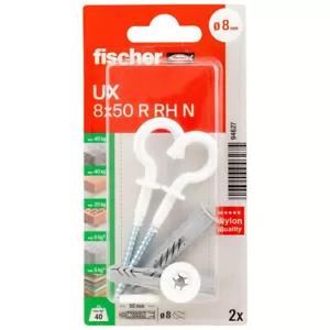 Fischer 94627 UX 8x50R RH N K Universal Befestigung mit Rundhaken - Bild 1 von 7