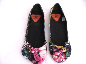 Rocketdog Ballet Type Shoes Flats Multi Color on Black Sz.7 Never Worn - Picture 1 of 6