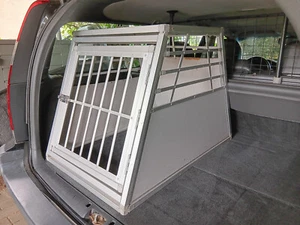 Hundetransportbox für das Auto, aus Aluminium, für Größe L Hunde - Bild 1 von 7