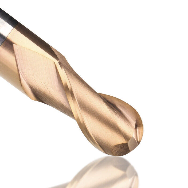 VHM Radiusfräser R0.5-6.0 Fräser Z=2 HRC=50 Kugelkopffräser Schaftfräser - Bild 1 von 4