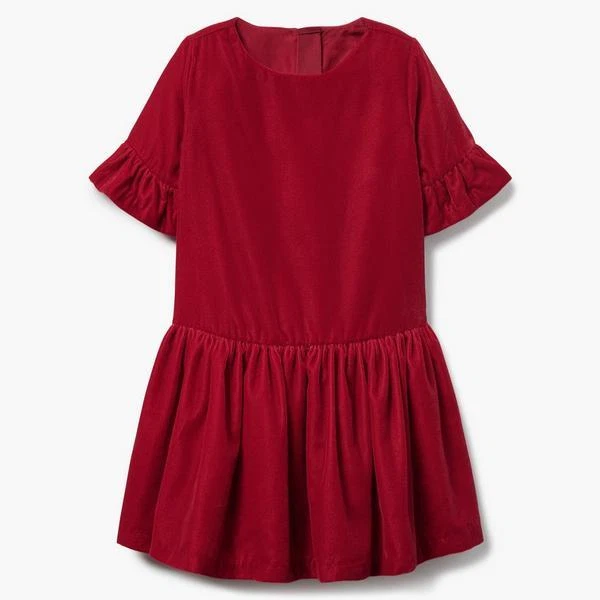 NWT Gymboree Ruffle Velvet Red Dress Christmas Girls  - Image 1 of 1