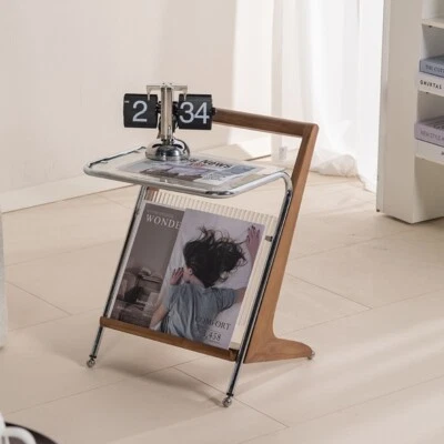 Solid wood edge a few small coffee table bedside bedroom corner a few tables - Image 1 of 4