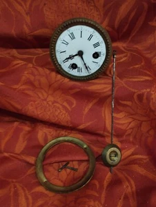 old JAPY Frères mechanical movement with screws and support + pendulum + bell - Picture 1 of 7