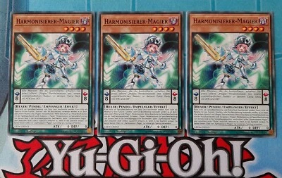 YuGiOh Playset - 3x Harmonisierer-Magier- LED6-DE053 - Leg. Duel. Magical Hero - Bild 1 von 2