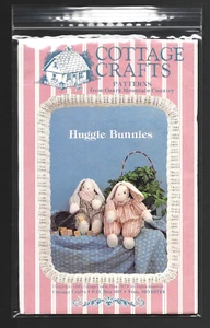 Bunny Dolls 13" 18" Sewing Pattern Cottage Crafts Huggie Bunnies Soft Sculptures - Picture 1 of 2