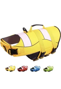 Dog Life Jacket Adjustable Ripstop Dog Life Vests for Water Safety MED - Picture 1 of 6