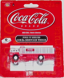 RTR 1/87=HO ATHEARN COCA-COLA FORD C-COKE SERVICE STAKEBED TRUCK W/2@ VENDING - Picture 1 of 6