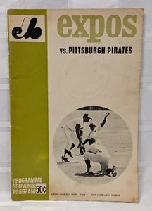 1969 MONTREAL EXPOS VS PITTSBURGH PIRATES MLB BASEBALL GAME PROGRAM VINTAGE - Picture 1 of 24