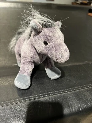 Grey Arabian Horse Webkinz HM098 Ganz Plush No Code Gray Pony Stuffed Animal - Image 1 of 4