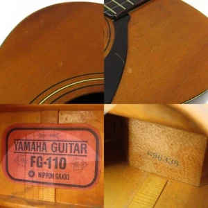Yamaha FG-110 Red label Acoustic Vintage Guitar Vintage Used From Japan - Picture 1 of 24