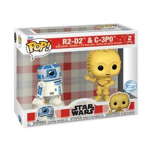 Funko Pop Star Wars R2-D2 & C-3P0 Retro Reimagined New In Box