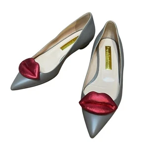 Rupert Sanderson Flats Lammfell Leder Grün Schuhe Größe 36 US 5 Made in Italy - Bild 1 von 12