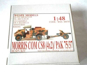 MORRIS COM. CS8 (4x2) + PAK 75/37 Wespe Models 1:48 SCALE - resin kit 48070 - Picture 1 of 1