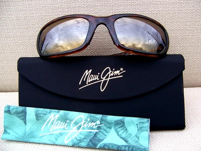 *Como Nuevo* Gafas de sol polarizadas MAUI JIM STINGRAY Tortuga y HCL Bronce ~~ H103-10 Foto 1 de 4
