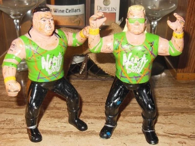 Figuras de acción de lucha libre WCW 1994 Toys Tag Team The Nasty Boys Foto 1 de 2
