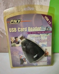 PNY Technologies USB Card Reader Compactflash 1.1 Windows/Mac Compatible New - Picture 1 of 5